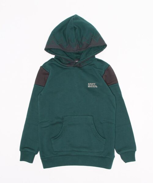 KRIFF MAYER Kid's Collection（クリフメイヤーキッズコレクション）の「ガラフーディー（スウェット・キッズ・グレー/カーキ/ワインレッド/ブルーグリーン/チャコール・120/130/140/150/160/170）」の4枚目の写真