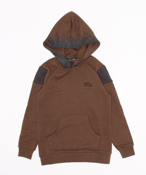 KRIFF MAYER Kid's Collection（クリフメイヤーキッズコレクション）の「ガラフーディー（スウェット・キッズ・グレー/カーキ/ワインレッド/ブルーグリーン/チャコール・120/130/140/150/160/170）」の3枚目の写真