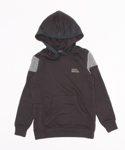 KRIFF MAYER Kid's Collection（クリフメイヤーキッズコレクション）の「ガラフーディー（スウェット・キッズ・グレー/カーキ/ワインレッド/ブルーグリーン/チャコール・120/130/140/150/160/170）」の2枚目の写真