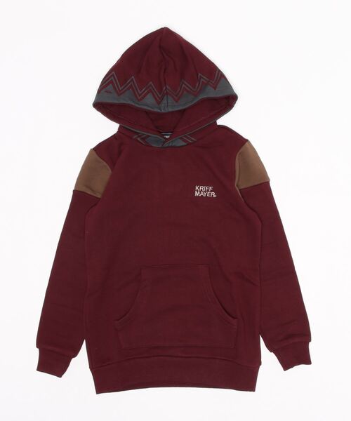 KRIFF MAYER Kid's Collection（クリフメイヤーキッズコレクション）の「ガラフーディー（スウェット・キッズ・グレー/カーキ/ワインレッド/ブルーグリーン/チャコール・120/130/140/150/160/170）」の5枚目の写真