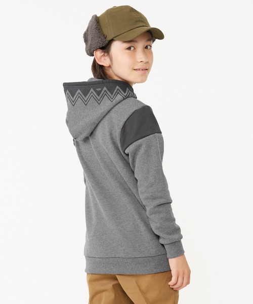 KRIFF MAYER Kid's Collection（クリフメイヤーキッズコレクション）の「ガラフーディー（スウェット・キッズ・グレー/カーキ/ワインレッド/ブルーグリーン/チャコール・120/130/140/150/160/170）」の14枚目の写真