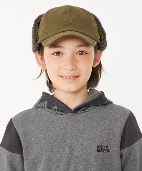 KRIFF MAYER Kid's Collection（クリフメイヤーキッズコレクション）の「ガラフーディー（スウェット・キッズ・グレー/カーキ/ワインレッド/ブルーグリーン/チャコール・120/130/140/150/160/170）」の7枚目の写真