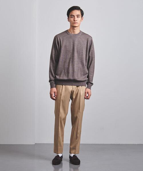 UNITED ARROWS（ユナイテッドアローズ）の「＜UNITED ARROWS＞ ハイゲージ メランジ クルーネック（ニット/セーター・メンズ・ライトグレー/ブラウン・S/L/XL/M）」の11枚目の写真