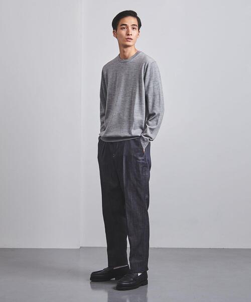 UNITED ARROWS（ユナイテッドアローズ）の「＜UNITED ARROWS＞ ハイゲージ メランジ クルーネック（ニット/セーター・メンズ・ライトグレー/ブラウン・S/L/XL/M）」の7枚目の写真