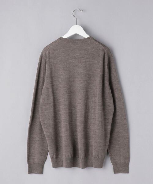 UNITED ARROWS（ユナイテッドアローズ）の「＜UNITED ARROWS＞ ハイゲージ メランジ クルーネック（ニット/セーター・メンズ・ライトグレー/ブラウン・S/L/XL/M）」の14枚目の写真