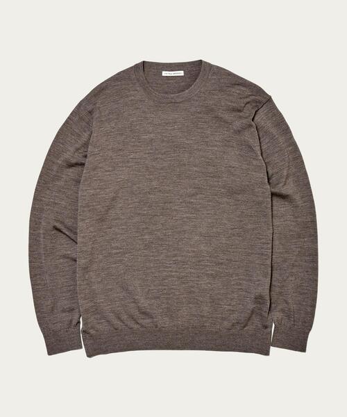 UNITED ARROWS（ユナイテッドアローズ）の「＜UNITED ARROWS＞ ハイゲージ メランジ クルーネック（ニット/セーター・メンズ・ライトグレー/ブラウン・S/L/XL/M）」の20枚目の写真