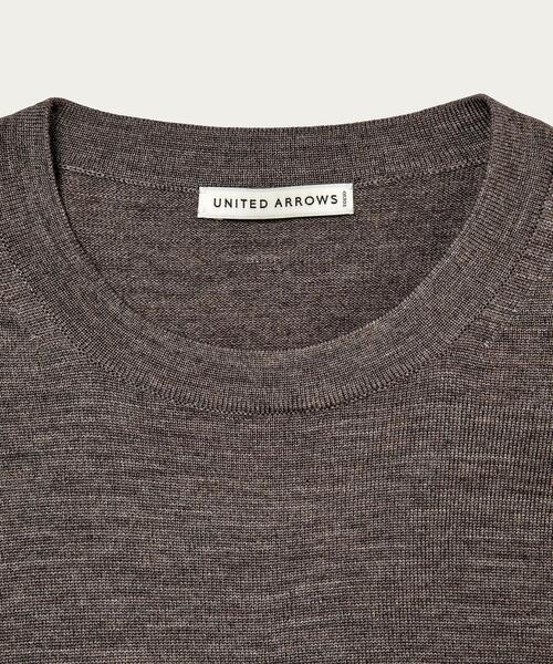 UNITED ARROWS（ユナイテッドアローズ）の「＜UNITED ARROWS＞ ハイゲージ メランジ クルーネック（ニット/セーター・メンズ・ライトグレー/ブラウン・S/L/XL/M）」の22枚目の写真