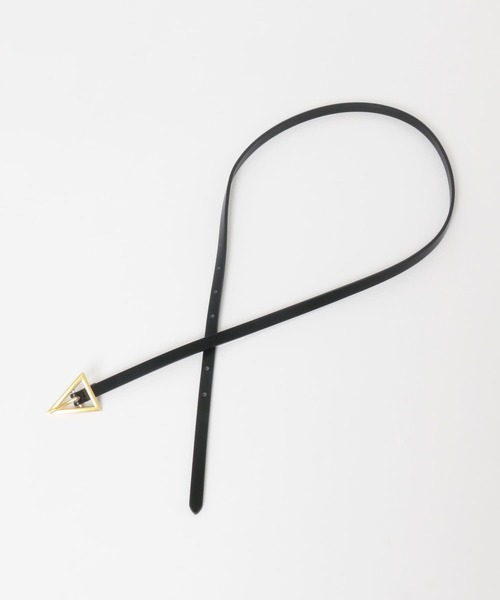 SMELLY（スメリー）の「サンカクバックルベルト（ベルト・レディース・ブラック・-）」の4枚目の写真