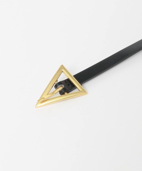 SMELLY（スメリー）の「サンカクバックルベルト（ベルト・レディース・ブラック・-）」の6枚目の写真