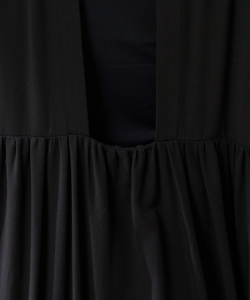 SHENERY（シーナリー）の「背中開きギャザードレス（ドレス・レディース・ブラック/オフホワイト・FREE）」の13枚目の写真
