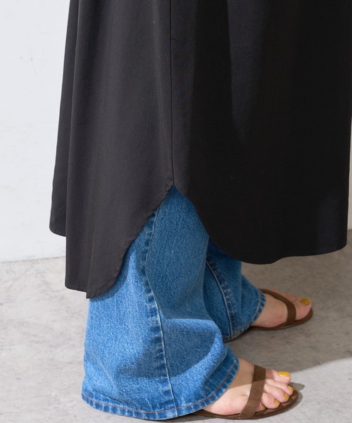 SHENERY（シーナリー）の「背中開きギャザードレス（ドレス・レディース・ブラック/オフホワイト・FREE）」の16枚目の写真