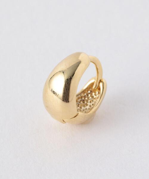 green label relaxing(グリーンレーベルリラクシング)の「ミニ フープ ピアス(ピアス(両耳用)・レディース・シルバー/ゴールド・FREE)」の3枚目の写真