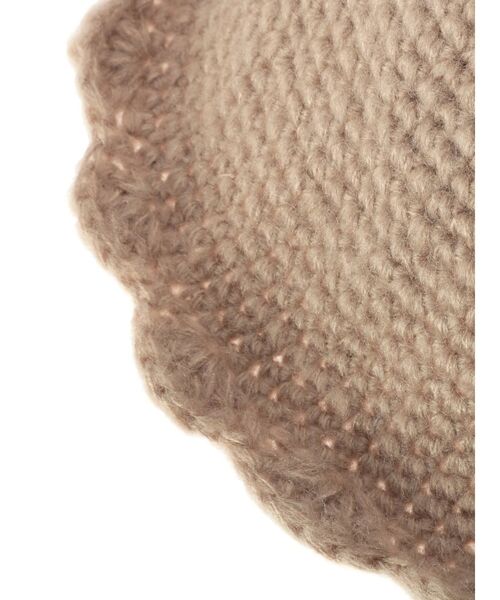 merry jenny（メリージェニー）の「fuwafuwa knit hat（ハット・レディース・ブラック/ベージュ/オフホワイト・FREE）」の12枚目の写真