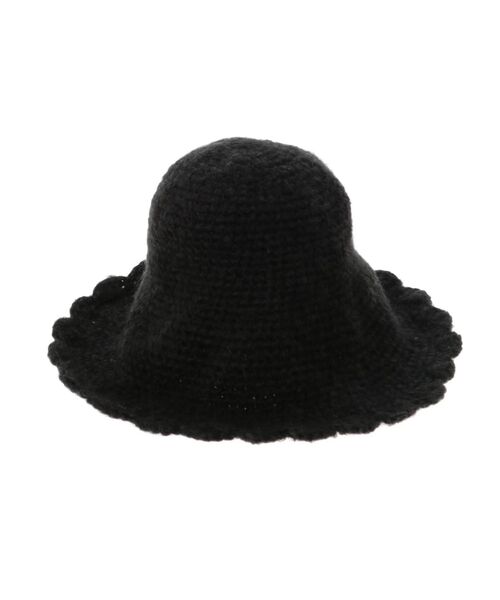 merry jenny（メリージェニー）の「fuwafuwa knit hat（ハット・レディース・ブラック/ベージュ/オフホワイト・FREE）」の19枚目の写真