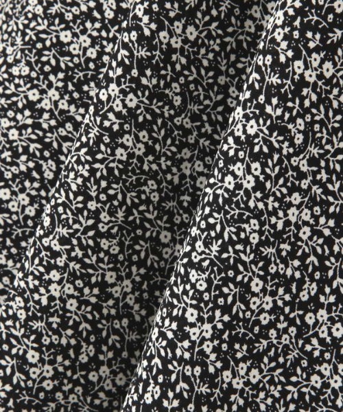 N.（N. Natural Beauty Basic）（エヌエヌナチュラルビューティーベーシック）の「◆小花プリントペプラムスカート（スカート・レディース・オフホワイト/ブラック/パープル・MEDIUM）」の20枚目の写真