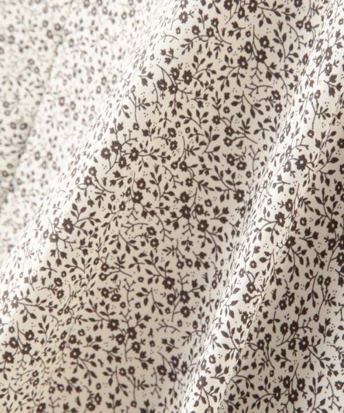 N.（N. Natural Beauty Basic）（エヌエヌナチュラルビューティーベーシック）の「◆小花プリントペプラムスカート（スカート・レディース・オフホワイト/ブラック/パープル・MEDIUM）」の18枚目の写真