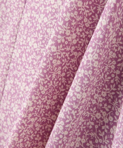 N.（N. Natural Beauty Basic）（エヌエヌナチュラルビューティーベーシック）の「◆小花プリントペプラムスカート（スカート・レディース・オフホワイト/ブラック/パープル・MEDIUM）」の22枚目の写真