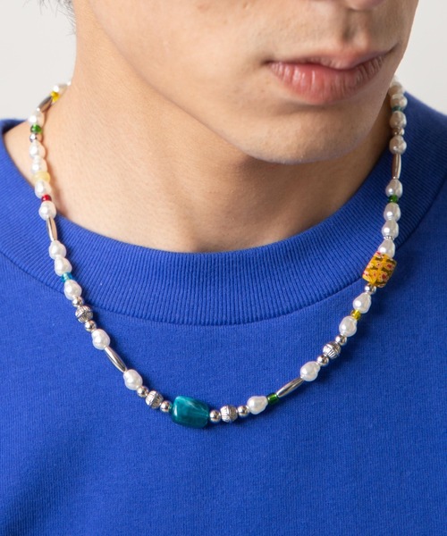 WEGO（ウィゴー）の「WEGO/モチーフミックスパールネックレス（ネックレス・メンズ・その他4/その他3/その他5/その他6/その他1/その他8/その他7/その他2/その他9/その他11/その他10・FREE）」の4枚目の写真