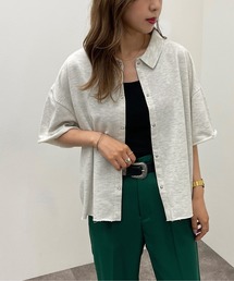 apres jour mignon | ドットボタンスウェットシャツ【ZOZOTOWN限定アイテム】(シャツ/ブラウス)