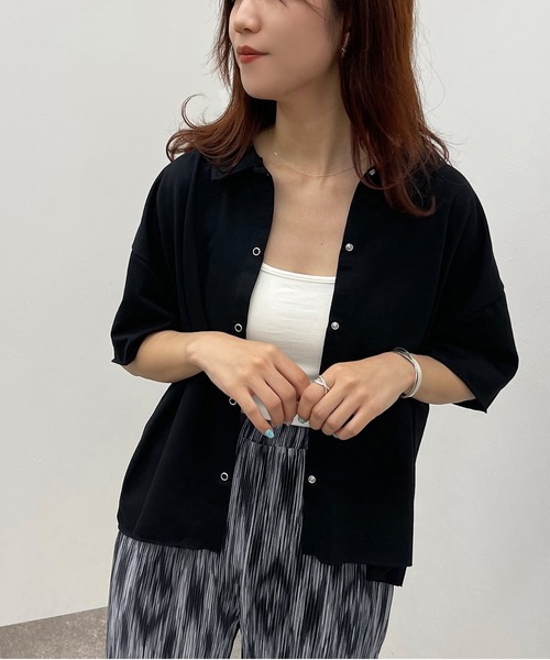 apres jour mignon(アプレジュールミニョン)の「ドットボタンスウェットシャツ【ZOZOTOWN限定アイテム】(シャツ/ブラウス・レディース・ブラック/ナチュラル/ダークブルー・X-LARGE/フリー)」の22枚目の写真