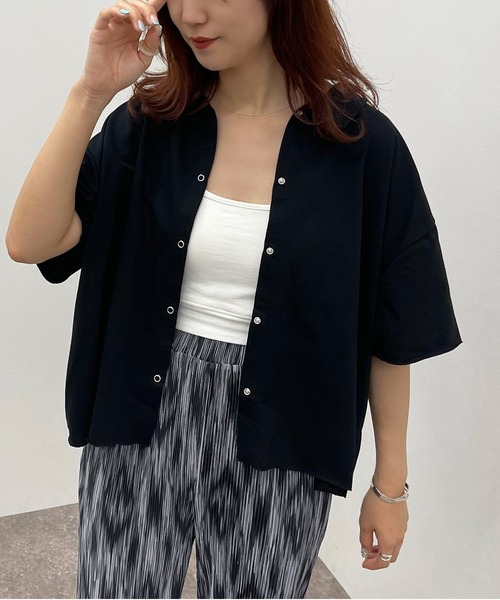 apres jour mignon(アプレジュールミニョン)の「ドットボタンスウェットシャツ【ZOZOTOWN限定アイテム】(シャツ/ブラウス・レディース・ブラック/ナチュラル/ダークブルー・X-LARGE/フリー)」の7枚目の写真