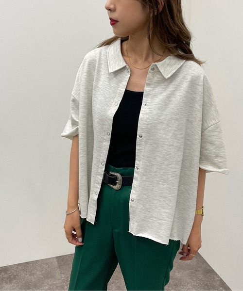 apres jour mignon(アプレジュールミニョン)の「ドットボタンスウェットシャツ【ZOZOTOWN限定アイテム】(シャツ/ブラウス・レディース・ブラック/ナチュラル/ダークブルー・X-LARGE/フリー)」の14枚目の写真