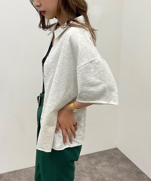 apres jour mignon(アプレジュールミニョン)の「ドットボタンスウェットシャツ【ZOZOTOWN限定アイテム】(シャツ/ブラウス・レディース・ブラック/ナチュラル/ダークブルー・X-LARGE/フリー)」の17枚目の写真