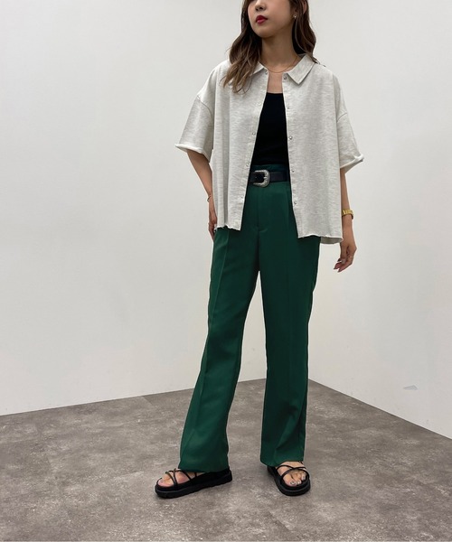 apres jour mignon(アプレジュールミニョン)の「ドットボタンスウェットシャツ【ZOZOTOWN限定アイテム】(シャツ/ブラウス・レディース・ブラック/ナチュラル/ダークブルー・X-LARGE/フリー)」の5枚目の写真