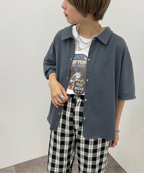 apres jour mignon(アプレジュールミニョン)の「ドットボタンスウェットシャツ【ZOZOTOWN限定アイテム】(シャツ/ブラウス・レディース・ブラック/ナチュラル/ダークブルー・X-LARGE/フリー)」の9枚目の写真