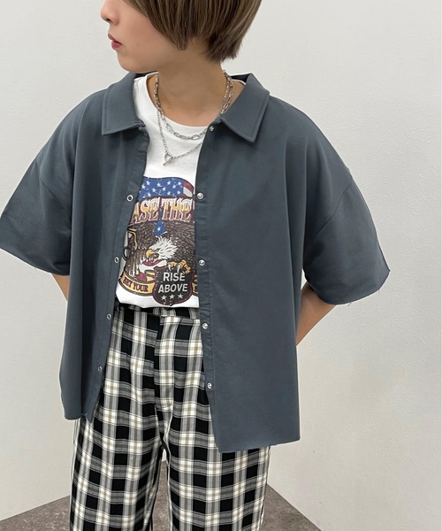 apres jour mignon(アプレジュールミニョン)の「ドットボタンスウェットシャツ【ZOZOTOWN限定アイテム】(シャツ/ブラウス・レディース・ブラック/ナチュラル/ダークブルー・X-LARGE/フリー)」の12枚目の写真