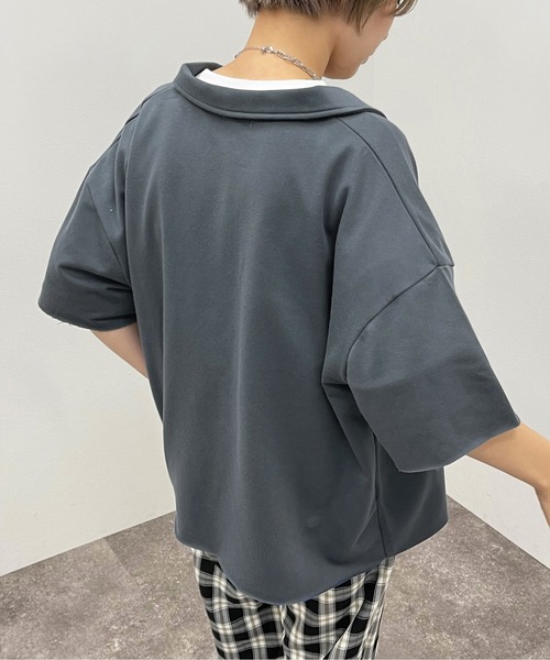 apres jour mignon(アプレジュールミニョン)の「ドットボタンスウェットシャツ【ZOZOTOWN限定アイテム】(シャツ/ブラウス・レディース・ブラック/ナチュラル/ダークブルー・X-LARGE/フリー)」の18枚目の写真