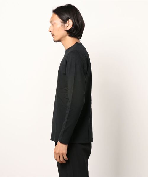 LOGOS(ロゴス)の「LOGOS/ロゴス ワンポイントミニBOXロゴ ロンT(Tシャツ/カットソー・メンズ・ホワイト/グレー/ブラック/オリーブ/ダークグリーン/ネイビー・M/L/LL)」の20枚目の写真