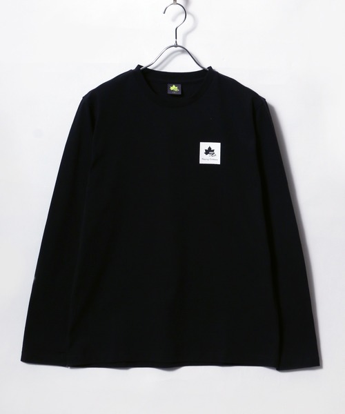 LOGOS(ロゴス)の「LOGOS/ロゴス ワンポイントミニBOXロゴ ロンT(Tシャツ/カットソー・メンズ・ホワイト/グレー/ブラック/オリーブ/ダークグリーン/ネイビー・M/L/LL)」の3枚目の写真