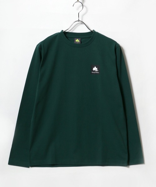 LOGOS(ロゴス)の「LOGOS/ロゴス ワンポイントミニBOXロゴ ロンT(Tシャツ/カットソー・メンズ・ホワイト/グレー/ブラック/オリーブ/ダークグリーン/ネイビー・M/L/LL)」の4枚目の写真