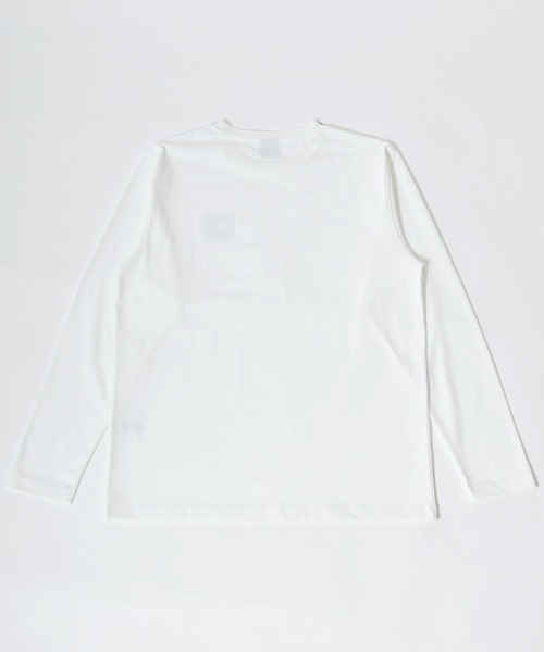 LOGOS(ロゴス)の「LOGOS/ロゴス ワンポイントミニBOXロゴ ロンT(Tシャツ/カットソー・メンズ・ホワイト/グレー/ブラック/オリーブ/ダークグリーン/ネイビー・M/L/LL)」の7枚目の写真