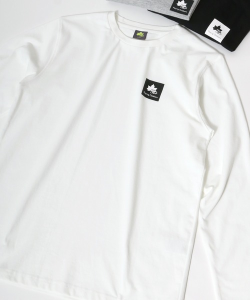 LOGOS(ロゴス)の「LOGOS/ロゴス ワンポイントミニBOXロゴ ロンT(Tシャツ/カットソー・メンズ・ホワイト/グレー/ブラック/オリーブ/ダークグリーン/ネイビー・M/L/LL)」の21枚目の写真