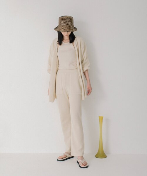 ZOZOMARKET（ゾゾマーケット）の「【潮田あかり×ZOZO】マルチウェイ トゥルーコットン ニットトップス（ニット/セーター・レディース・ダークブラウン/パープル/アイボリー・FREE）」の21枚目の写真