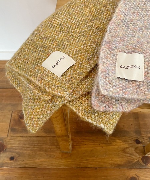 onetome（ワントゥーミー）の「マルチカラーマフラー（マフラー・レディース・ホワイト/イエロー・FREE）」の4枚目の写真