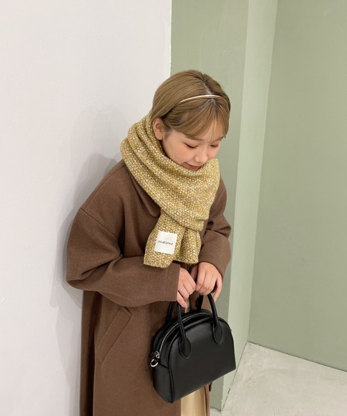 onetome（ワントゥーミー）の「マルチカラーマフラー（マフラー・レディース・ホワイト/イエロー・FREE）」の12枚目の写真