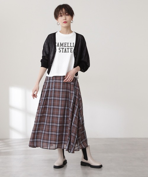 N.（N. Natural Beauty Basic）（エヌエヌナチュラルビューティーベーシック）の「◆サイドゴアミドルブーツ（ブーツ・レディース・ブラック/オフホワイト・MEDIUM/LARGE）」の8枚目の写真