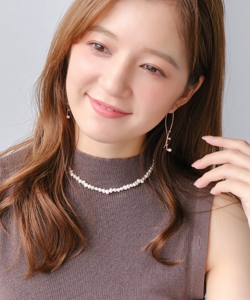 Phoebe（フィービィー）の「フレッシュウォーターパールマンテルネックレス/一連パールネックレス（ネックレス・レディース・ホワイト・FREE）」の7枚目の写真