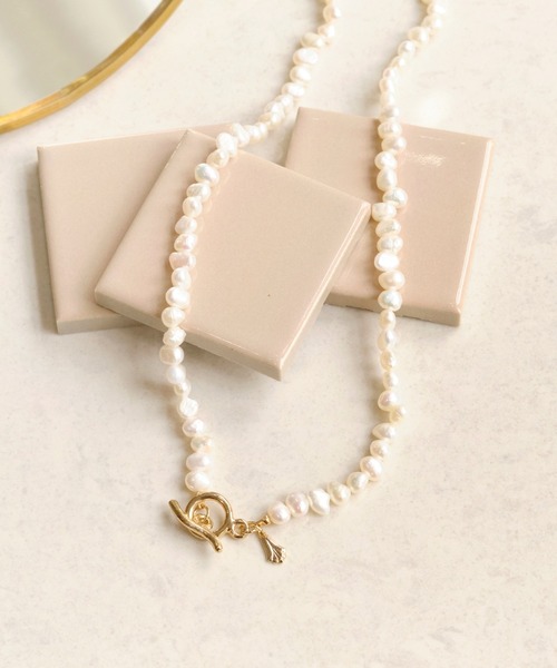 Phoebe（フィービィー）の「フレッシュウォーターパールマンテルネックレス/一連パールネックレス（ネックレス・レディース・ホワイト・FREE）」の3枚目の写真