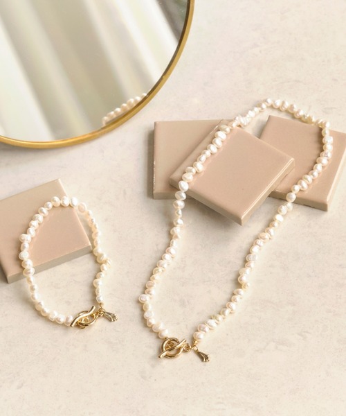 Phoebe（フィービィー）の「フレッシュウォーターパールマンテルネックレス/一連パールネックレス（ネックレス・レディース・ホワイト・FREE）」の6枚目の写真