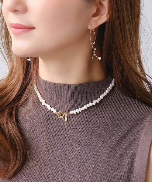 Phoebe（フィービィー）の「フレッシュウォーターパールマンテルネックレス/一連パールネックレス（ネックレス・レディース・ホワイト・FREE）」の10枚目の写真