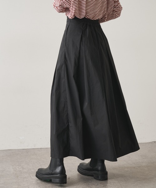 Omekashi（オメカシ）の「タックフレアロングスカート（スカート・レディース・ブラック/パープル/ピンク・38/36）」の7枚目の写真