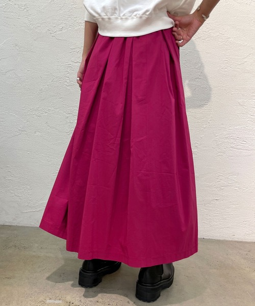 Omekashi（オメカシ）の「タックフレアロングスカート（スカート・レディース・ブラック/パープル/ピンク・38/36）」の18枚目の写真