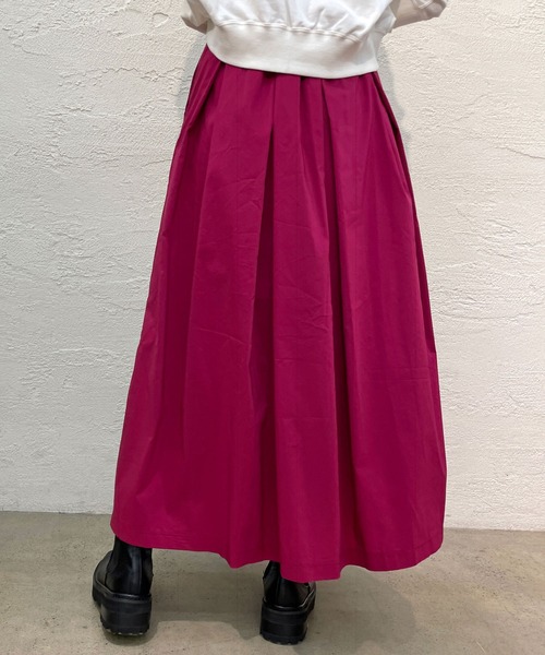 Omekashi（オメカシ）の「タックフレアロングスカート（スカート・レディース・ブラック/パープル/ピンク・38/36）」の19枚目の写真