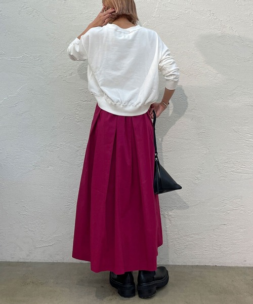 Omekashi（オメカシ）の「タックフレアロングスカート（スカート・レディース・ブラック/パープル/ピンク・38/36）」の22枚目の写真