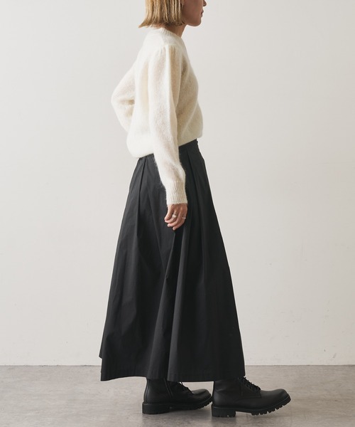 Omekashi（オメカシ）の「タックフレアロングスカート（スカート・レディース・ブラック/パープル/ピンク・38/36）」の12枚目の写真