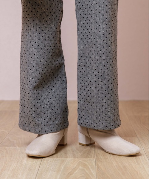 flower（フラワー）の「チャーミングドットロンパース（サロペット/オーバーオール・レディース・ベージュ/グレー・FREE）」の13枚目の写真